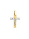 Herren Gold Kreuz 14K