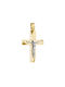 Herren Gold Kreuz 14K