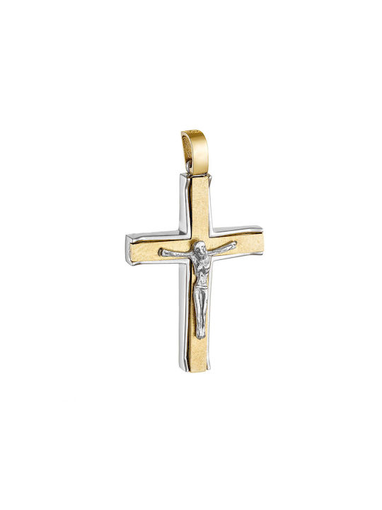 Herren Gold Kreuz 14K