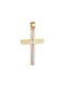 Herren Gold Kreuz 14K