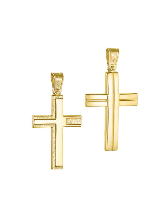 Herren Gold Kreuz 14K