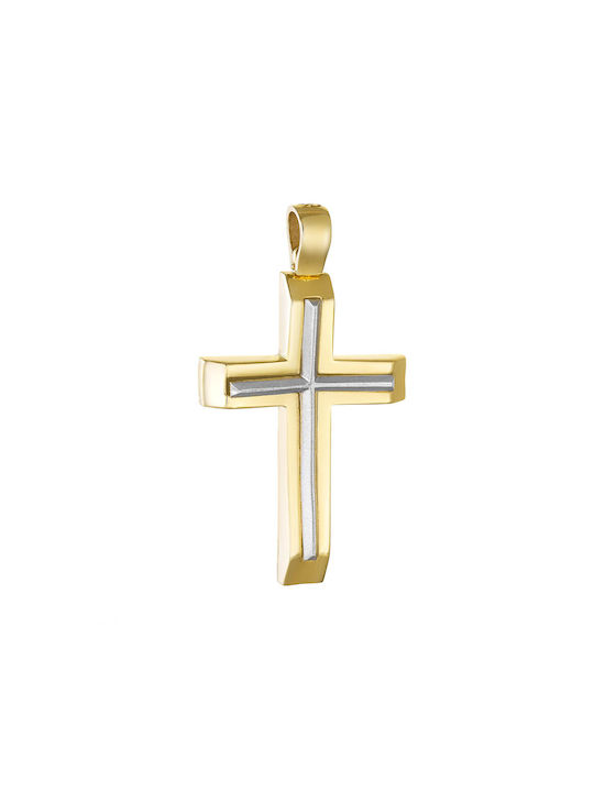 Herren Gold Kreuz 14K