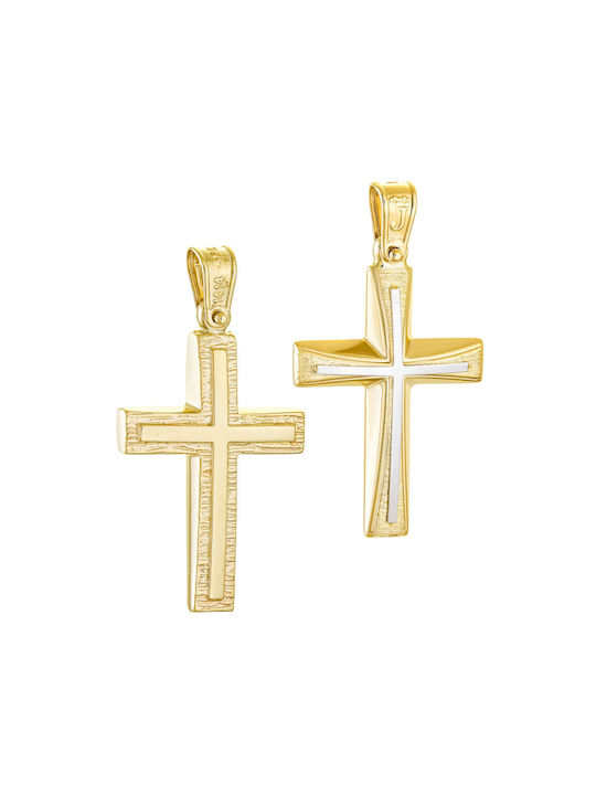 Herren Gold Kreuz 14K