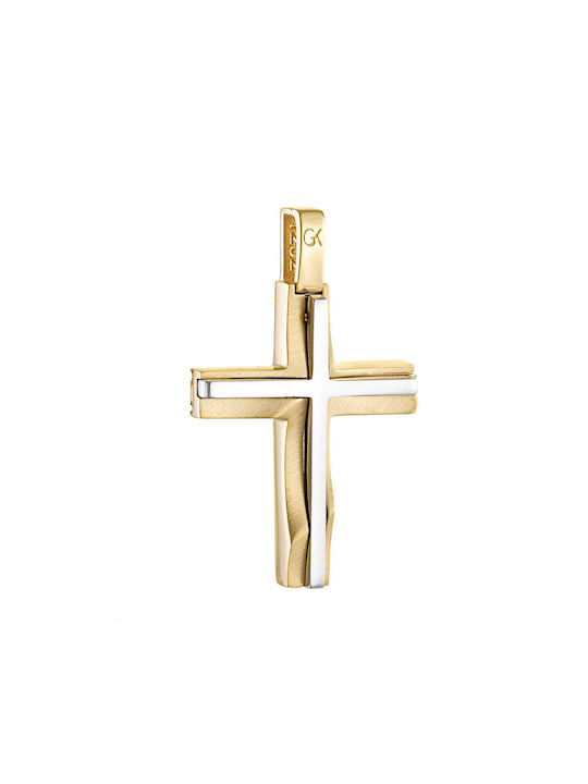 Herren Gold Kreuz 14K