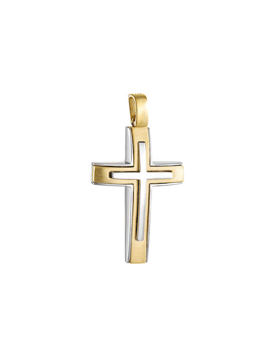 Herren Gold Kreuz 14K