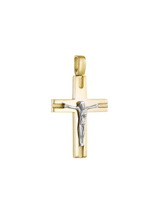 Herren Gold Kreuz 14K