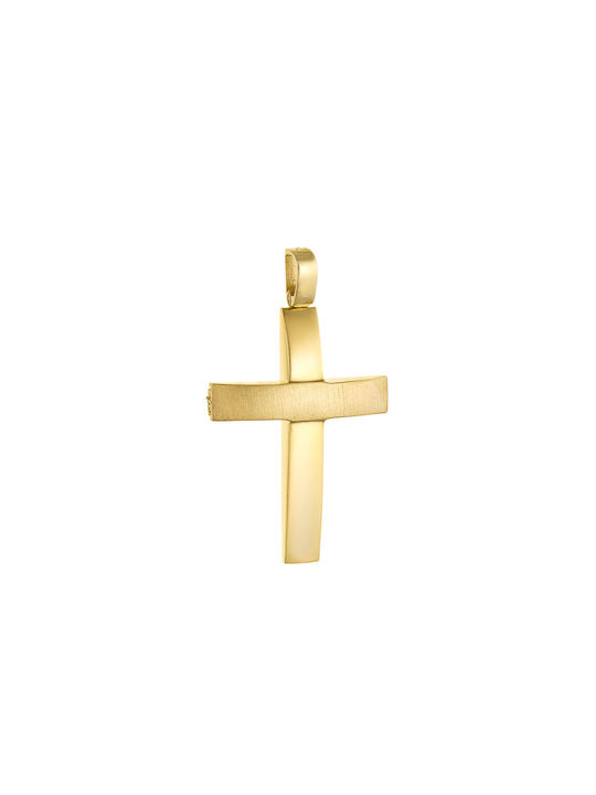 Herren Gold Kreuz 14K