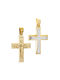 Herren Gold Kreuz 14K