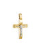 Herren Gold Kreuz 14K