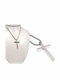 Karma Fashion Men's Cross from Steel with Chain