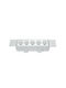 Zambelis Lights Rectangle Recessed Spot with Integrated LED and Warm White Light White 14.5x6cm. 1pcs