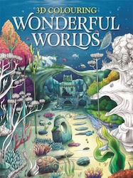Bonnier Books Carte de colorat 3d Colouring: Wonderful Worlds