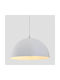 Eurolamp Pendant Light Single-Light Bell for Socket E27 White