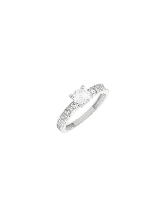 Mono ring White Gold K14