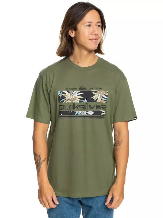 Quiksilver Tropical Men's Short Sleeve T-shirt Green