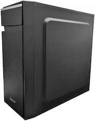 Spacer Office Midi Tower Computer Case Black