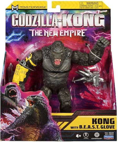 Action Figure Godzilla X Kong Kong with Beast Glove for 4+ Years 15cm.