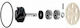 RMS Motorcycle Water Pump Repair Kit Ямаха 50 2Т