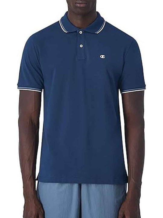 Champion Men's Short Sleeve Blouse Polo Blue