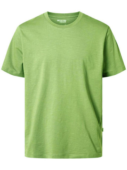 Selected Herren T-Shirt Kurzarm Grün