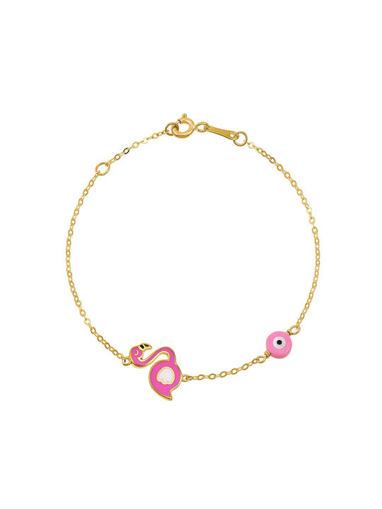 Kids Gold Bracelet 14K for Girl