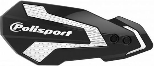 Polisport Προστατευτικές Χούφτες Μηχανής σε Μαύρο χρώμα