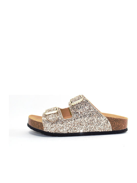 Plakton Leather Women's Anatomic Sandals Champagne