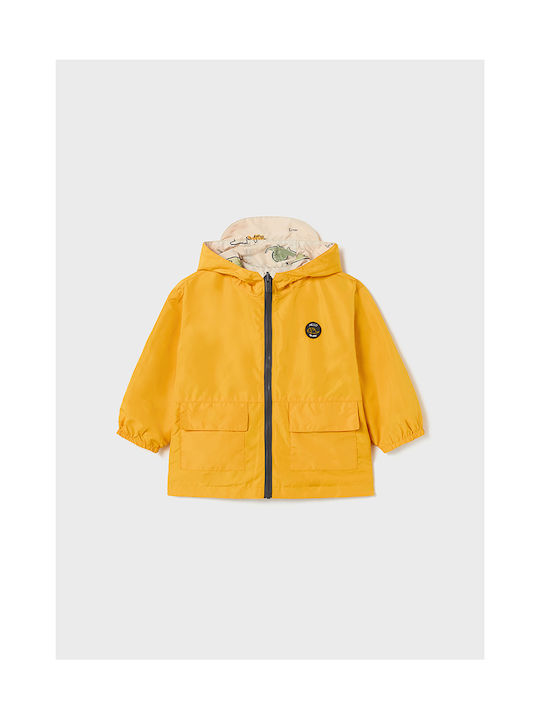 Mayoral Kids Casual Jacket Double Sided with Hood MUSTAARDI