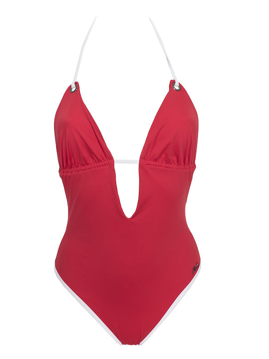 Karl Lagerfeld One-Piece Swimsuit Red