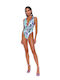 Bluepoint One-Piece Swimsuit with Cutouts Blue