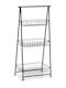 Zeller Raft De Bucătărie Metalic Cu 3 Locuri Negru 43x30x90cm