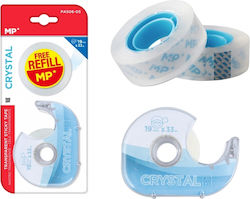 Mp Base 2x Klebebänder Crystal Pa506-05 19mm 33m Transparent Pa506-05