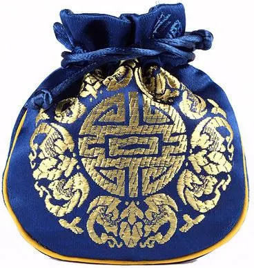 Χειροποίητο Μωσαϊκό Τσαντάκι Πουγκί Brocate Good Luck Mala 14x10cm