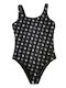 Champion Costum de baie pentru copii Întreg Negru