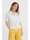 Women's Short Sleeve Shirt White