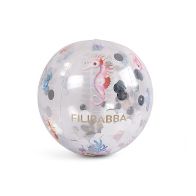 Filibabba Confetti Inflatable Beach Ball in Brown Color