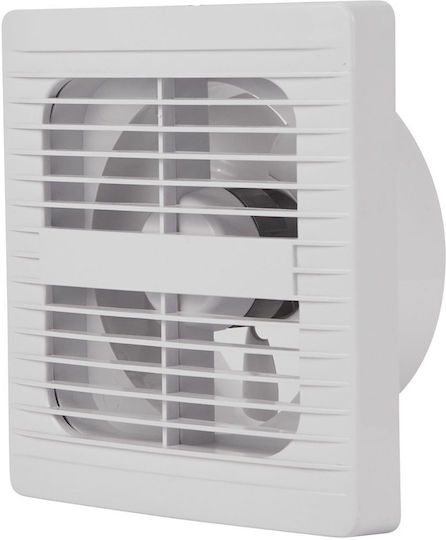 Solcore De perete Ventilator de Baie 100mm Alb