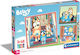 449135 Clementoni Kids Puzzle Super Color Bluey 3x48 Pieces