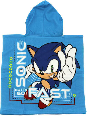 Sega Kinder Strandponcho Blau