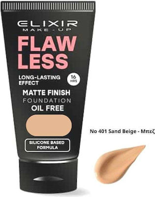 Elixir Matte Finish Machiaj lichid No 401 Sand Beige 30ml