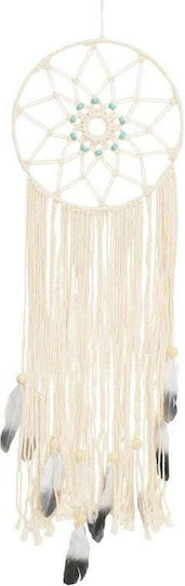 Macrame Wanddekoration Traumfänger Handgefertigt aus Stoff 120cm