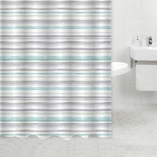 Ankor Duschvorhang 180x200cm Petrol Grey