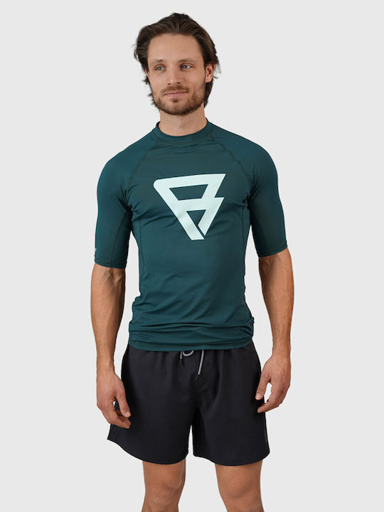 Brunotti Waveguard Bărbați Mâneci scurte Tricou de protecție solară Verde