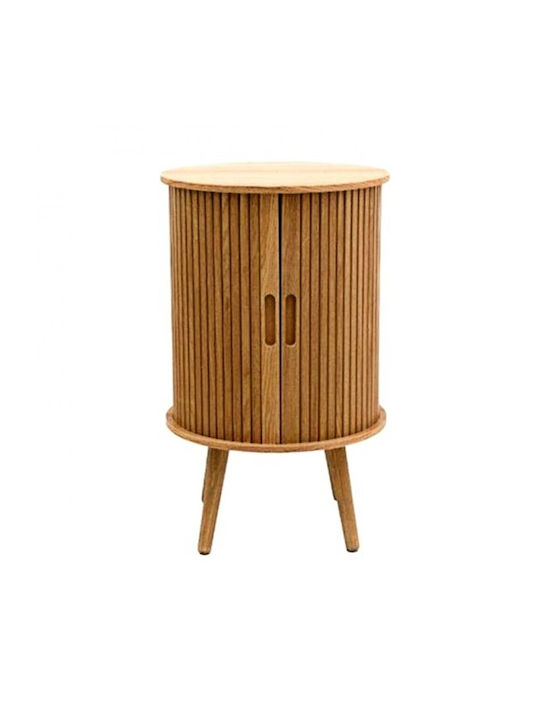 Round Side Table Wooden L40xW40xH65cm