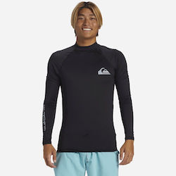 Quiksilver Everyday UPF 50 Αντηλιακή Μπλούζα Μαύρη