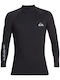 Quiksilver Everyday Upf50 Bărbați Mânecă lungă Tricou de protecție solară Negru