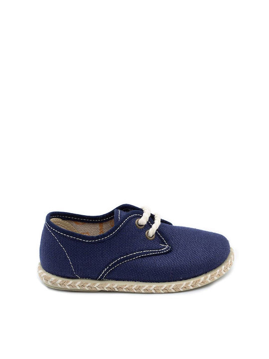 Yoshino Παιδικές Espadrilles mit Schnürsenkeln Blau