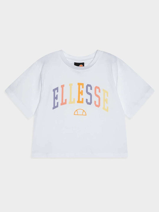Ellesse Kids' Crop Top Short Sleeve White