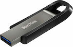 Sandisk Extreme Go 128GB USB 2.0 Stick Ασημί