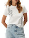 Calvin Klein Damen T-shirt White